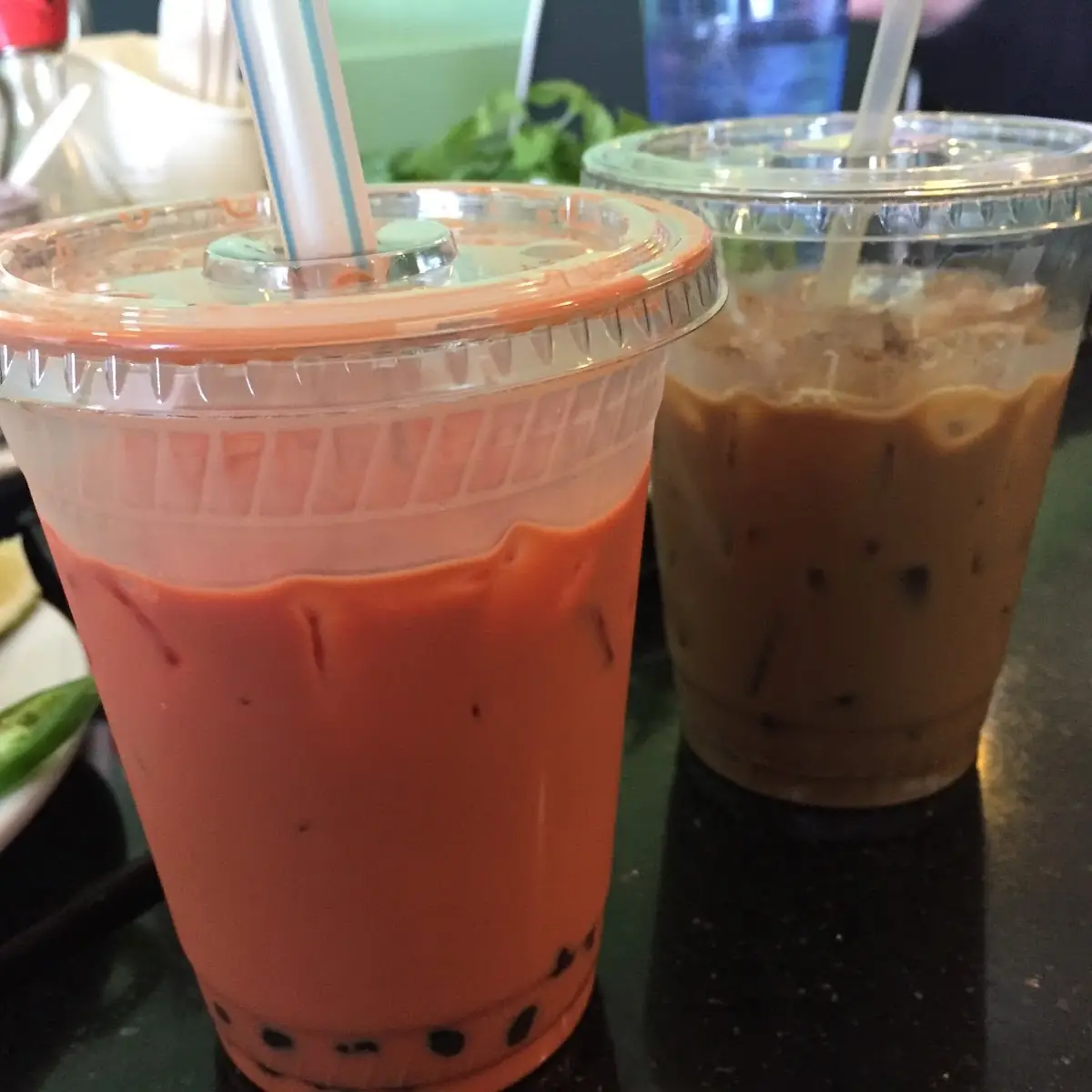 Thai Iced Tea with Boba