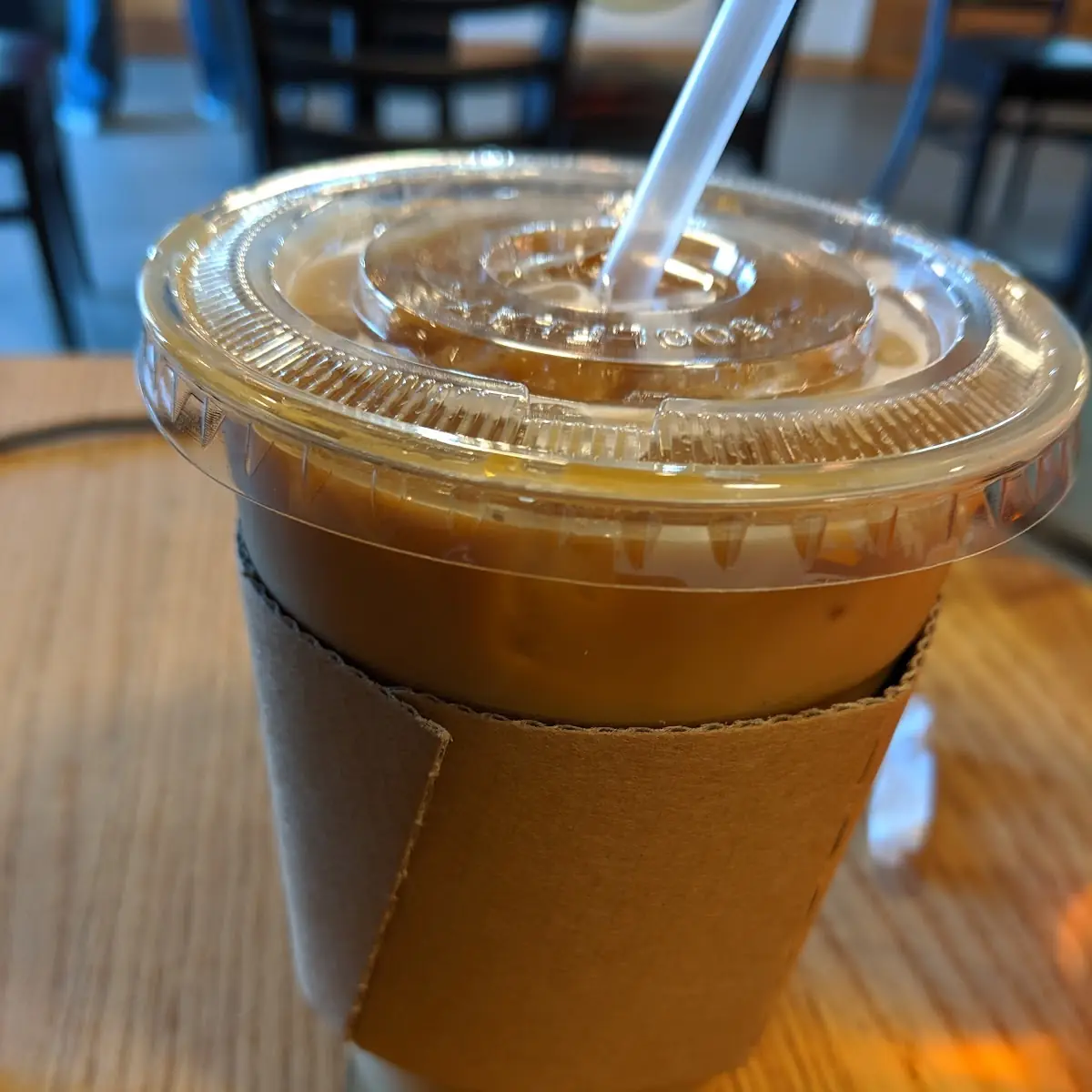 Iced Vanilla Latte with Oat Milk
