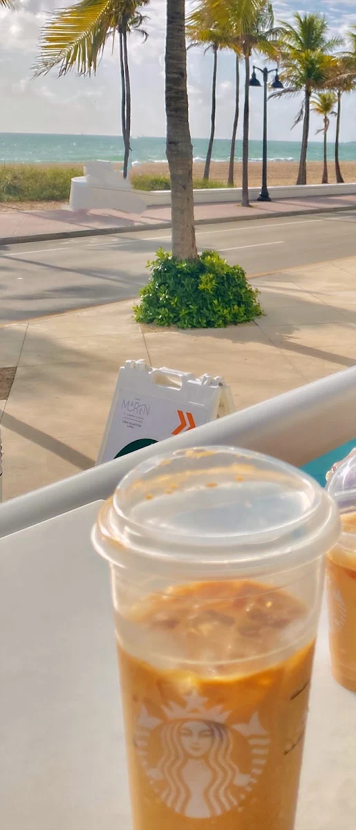 Salted Caramel Iced Americano