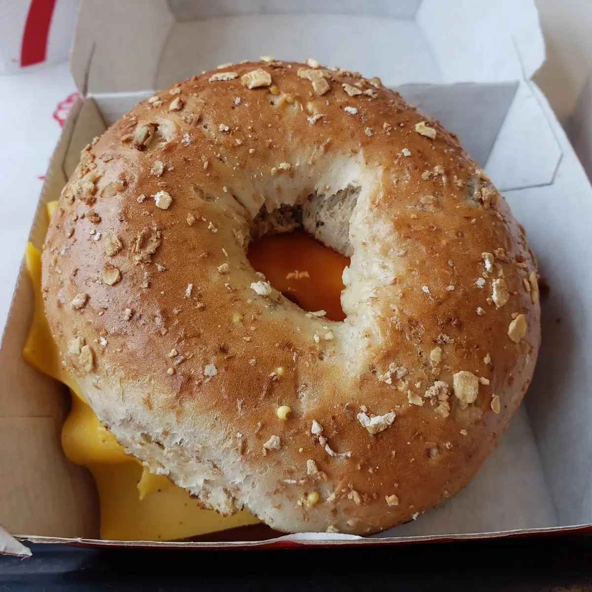Egg Chicken Cheese Bagel