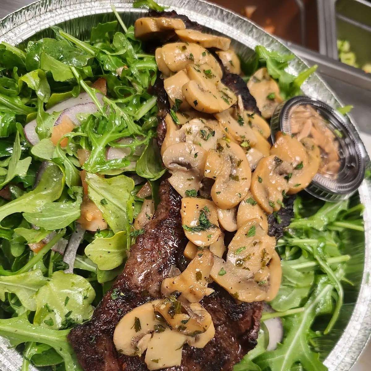 Skirt Steak Arugula Salad