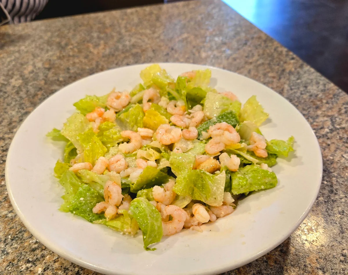 Ceaser Salad with Shrimp, UK Spice Cuisine Merritt