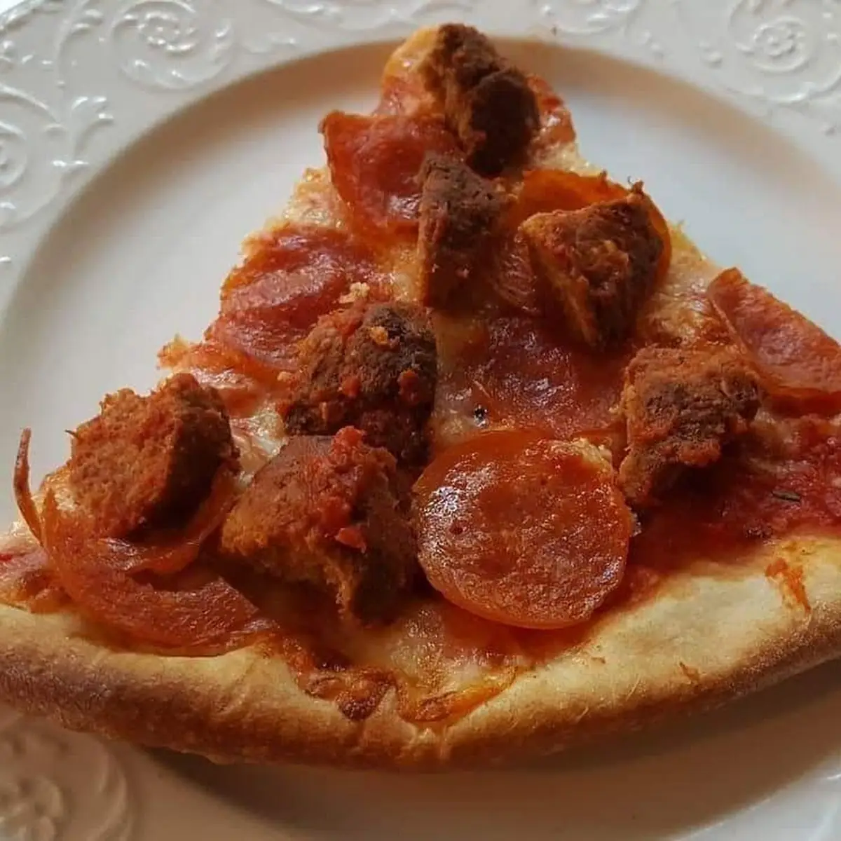Slice with Meat Balls and Peperoni