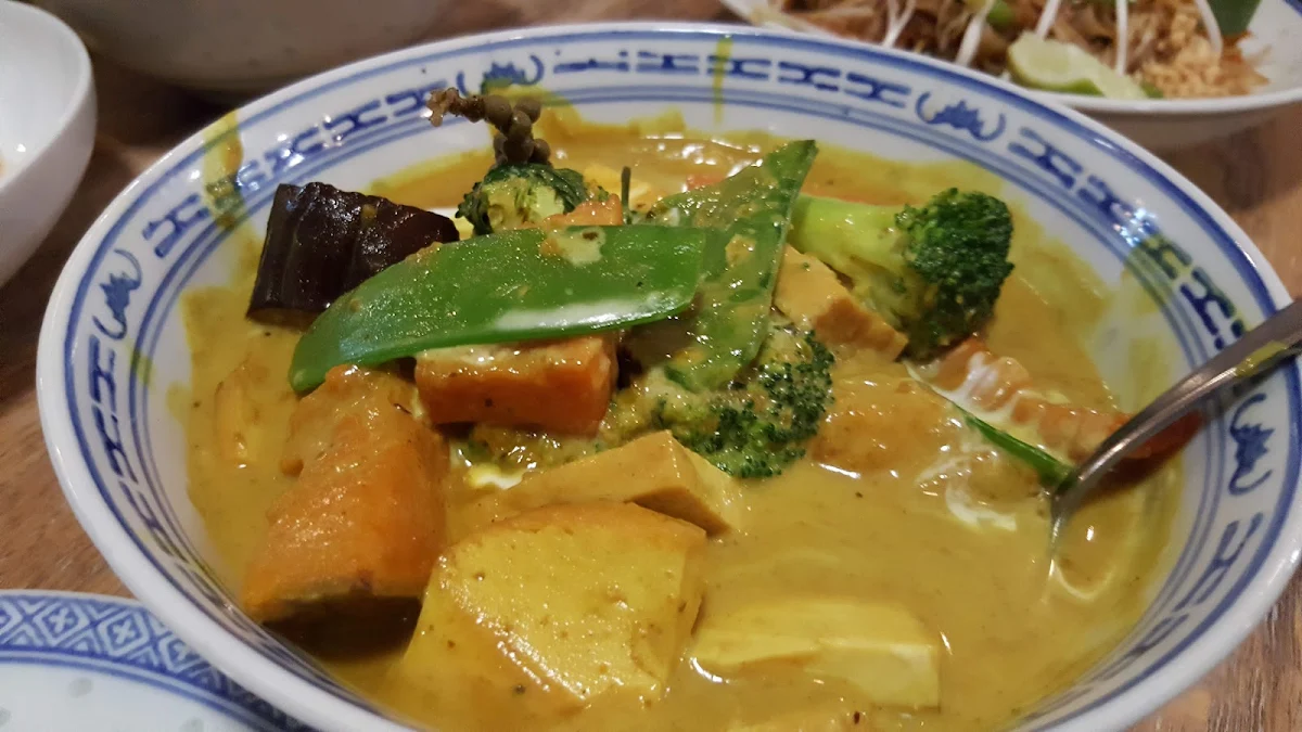Vegan Green Curry, Sabai Sabai Thai Restaurant