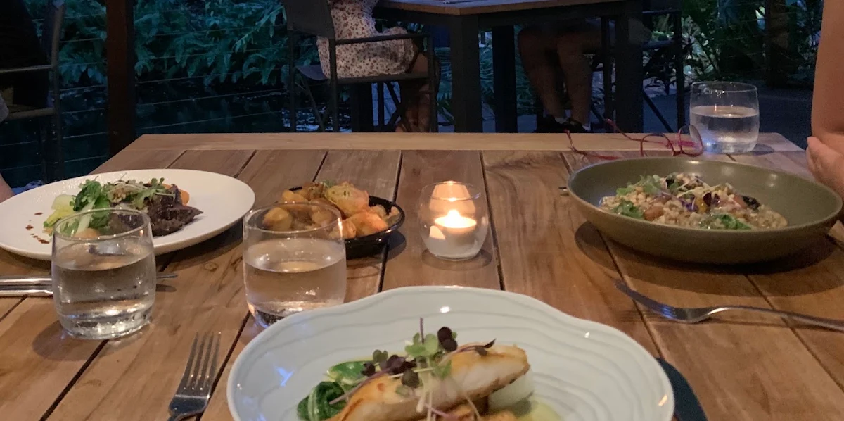 Fish and Risotto, Julaymba Restaurant at Daintree Ecolodge