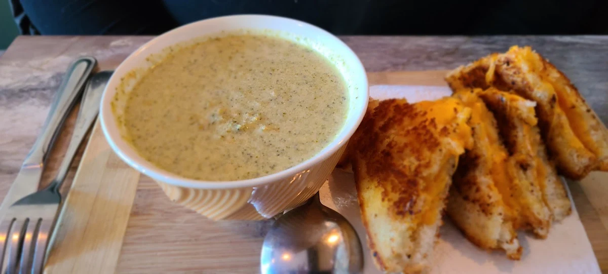 Grill Cheese and Broccoli Soup, Taste and See