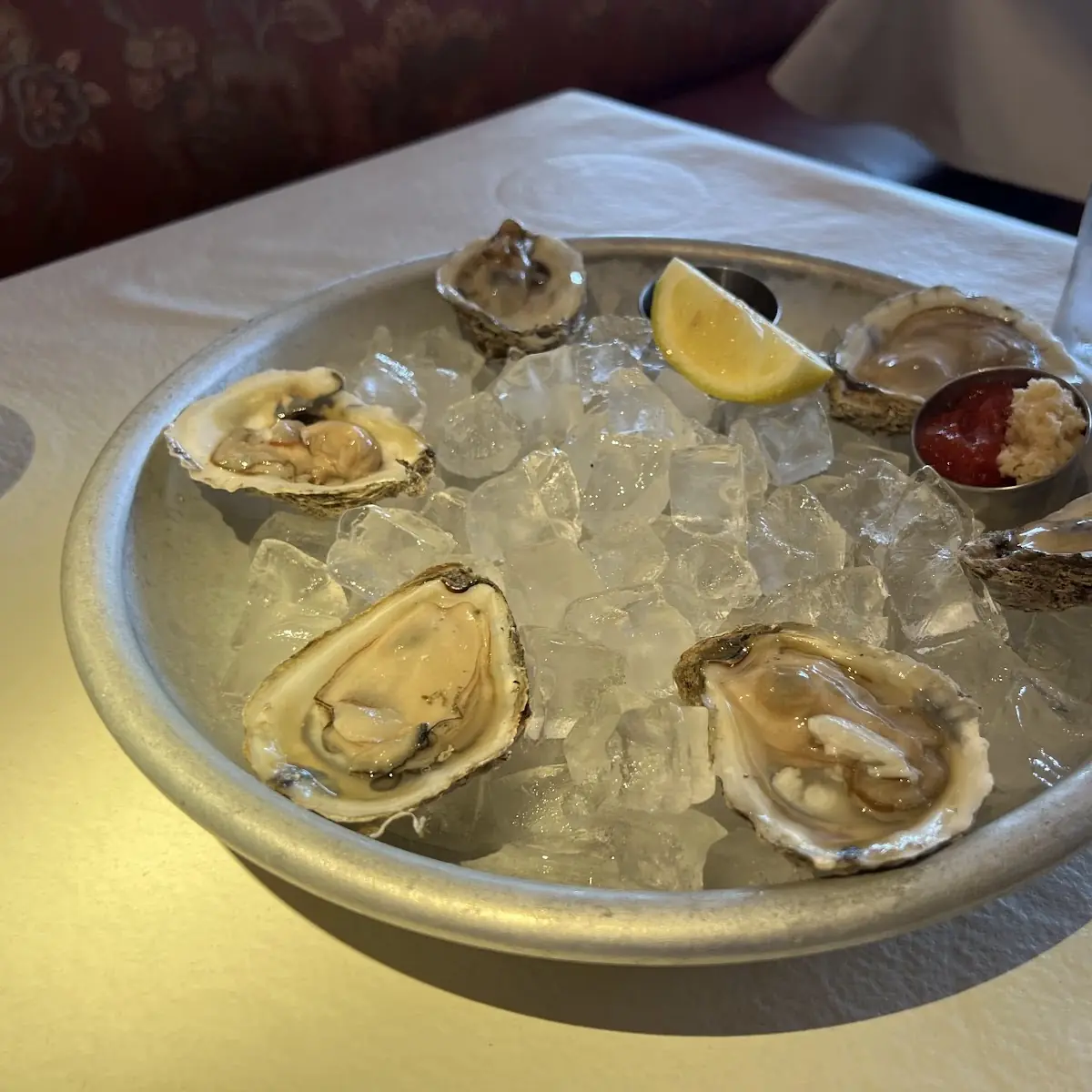 Fresh Blue Point Oysters on the Half Shell