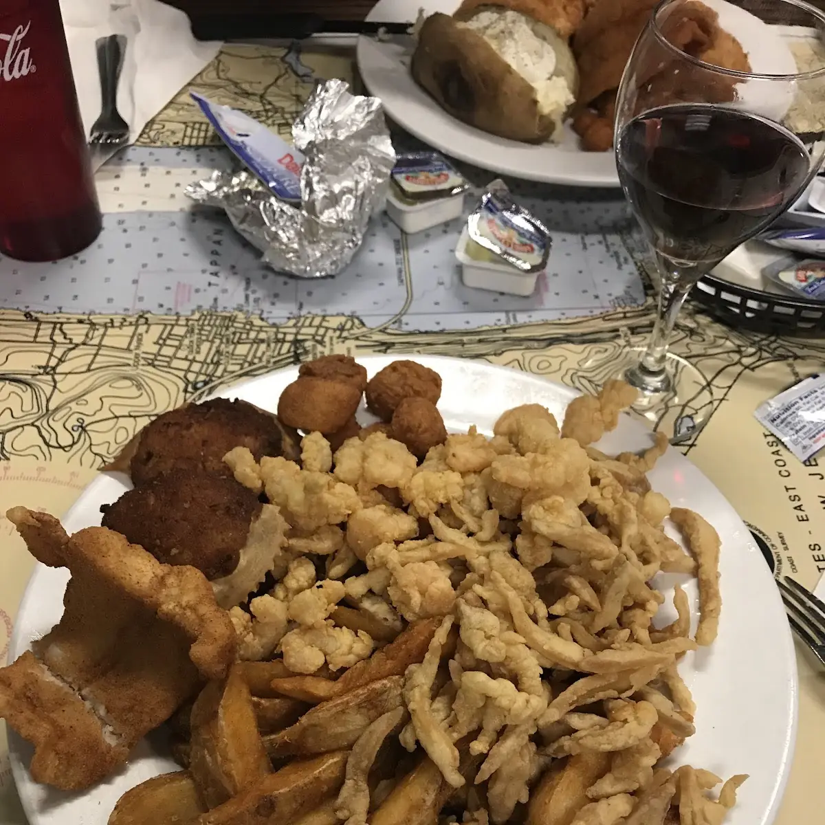 Fried Clams and Fish and Chips