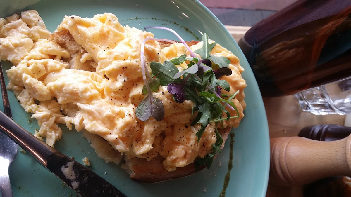 Chilli Scrambled Eggs, Black Seed Cafe