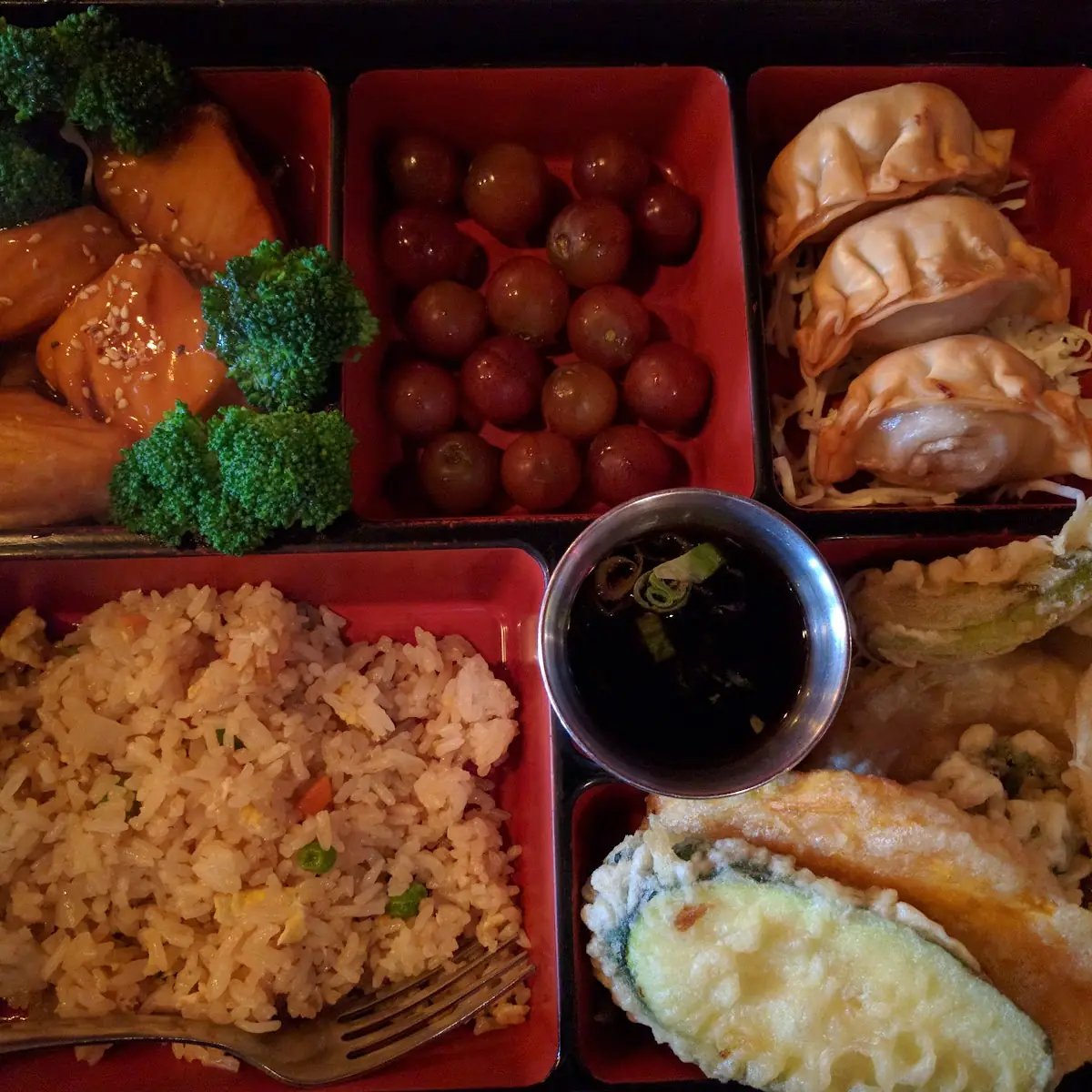 Bento Box Teriyaki Salmon