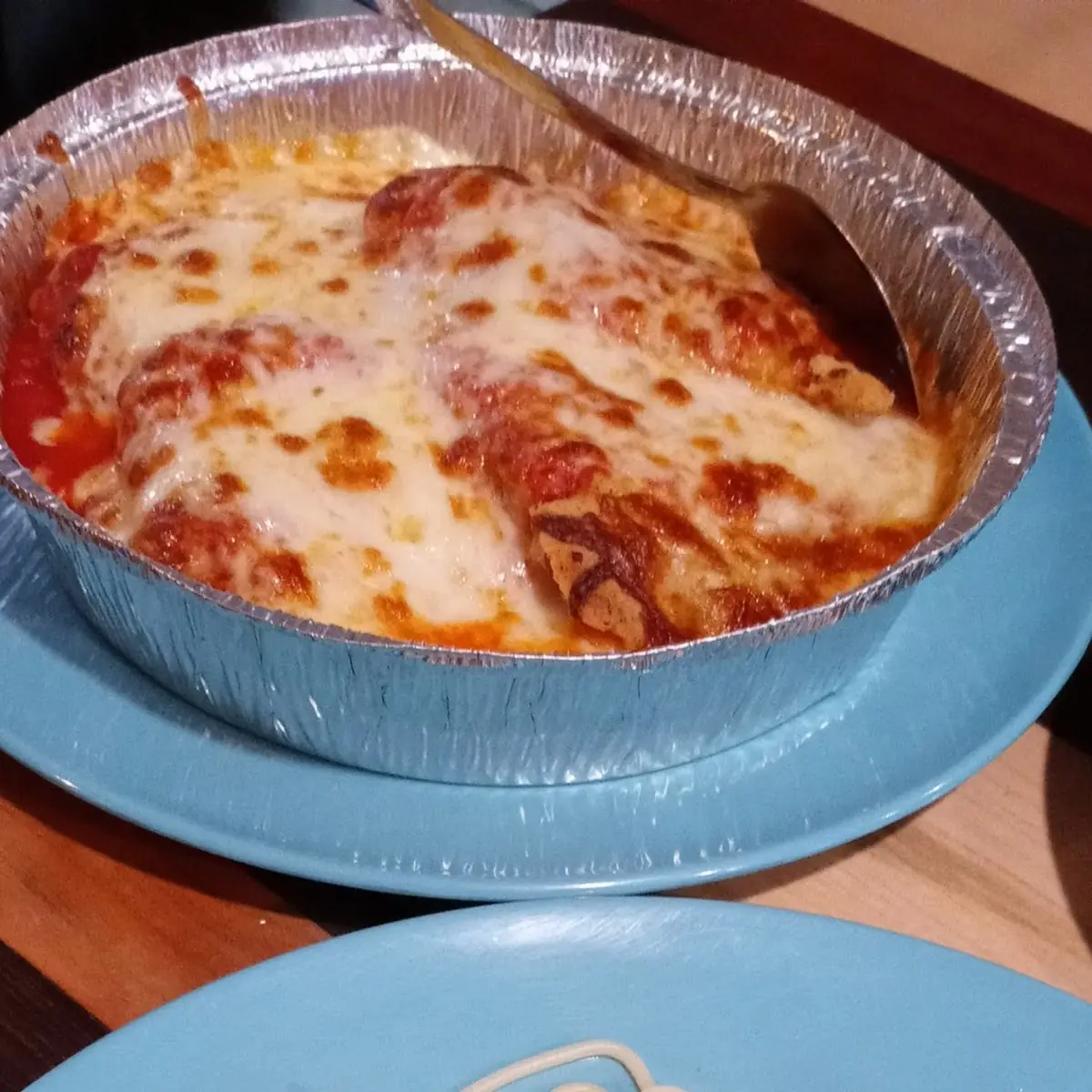 Chicken Parmesan with Meatballs N Sauce