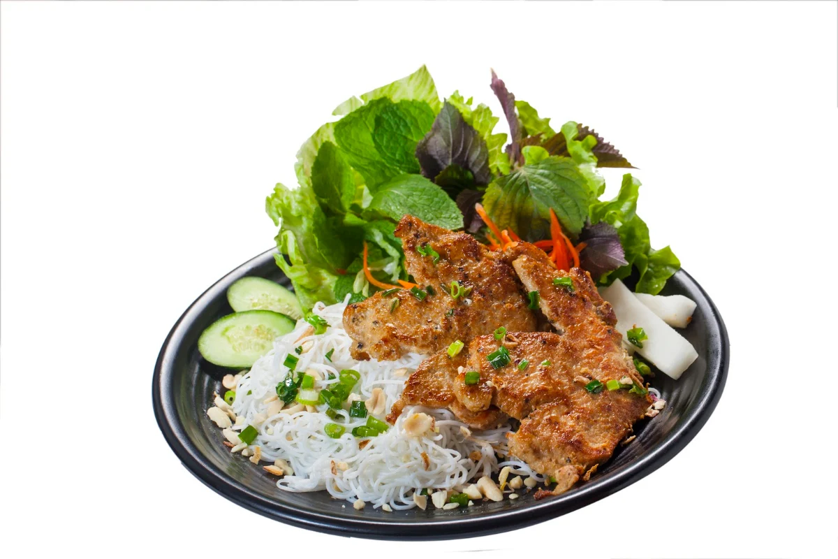 Pork Chops Vermicelli Salad