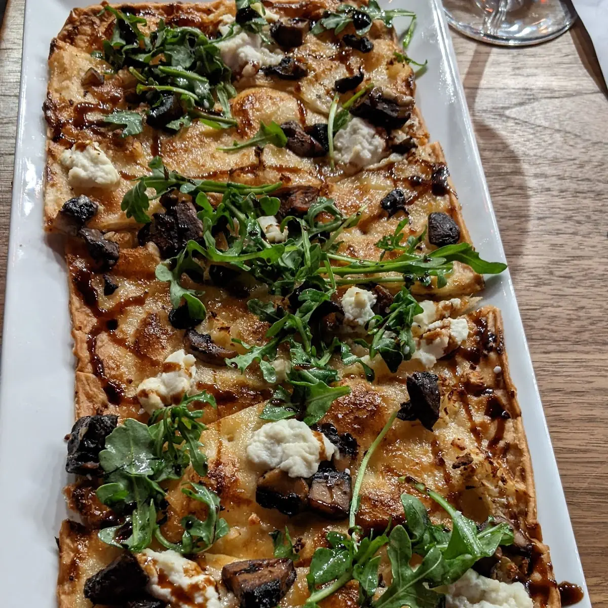 Wild Mushroom Flatbread Pizza