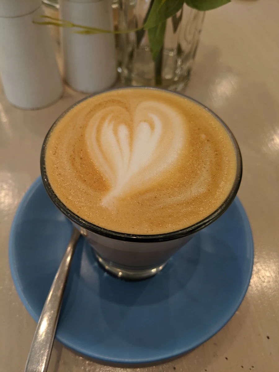 Large Latte, Now & Then Cafe kew