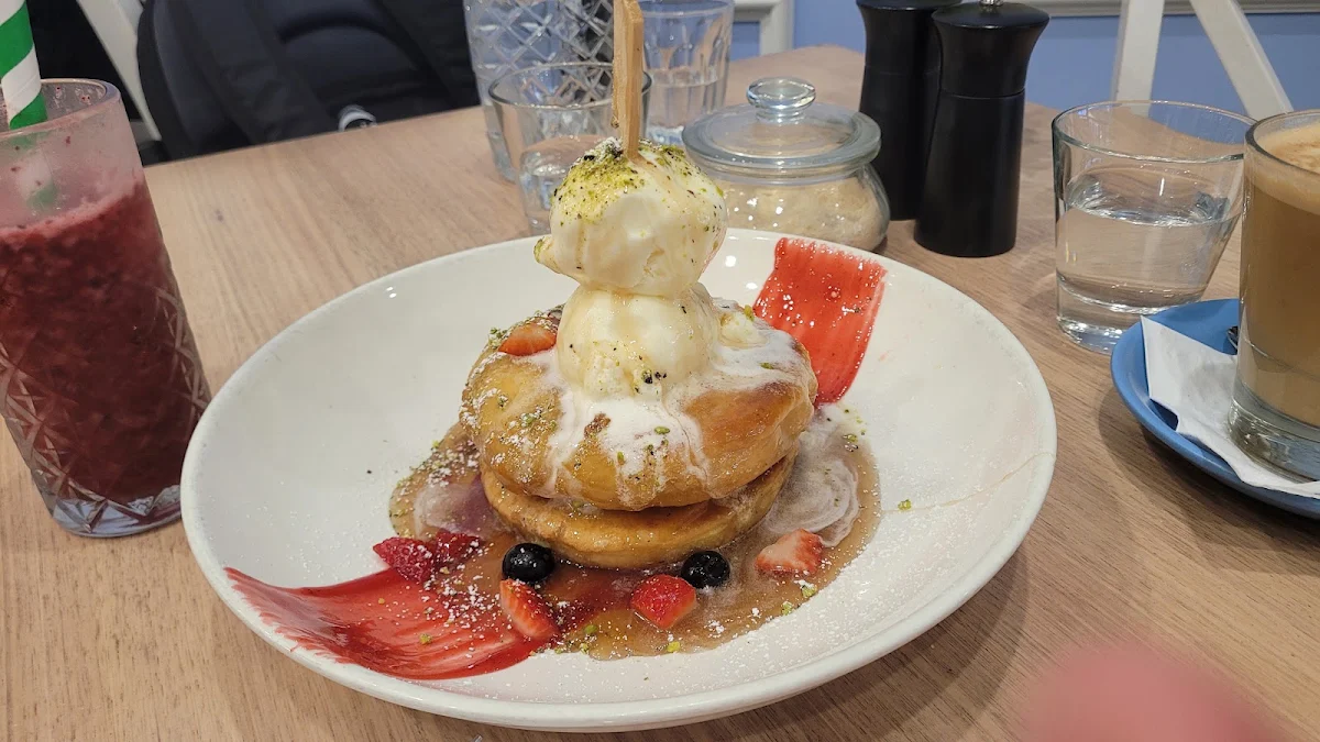 Pancakes, Now & Then Cafe kew