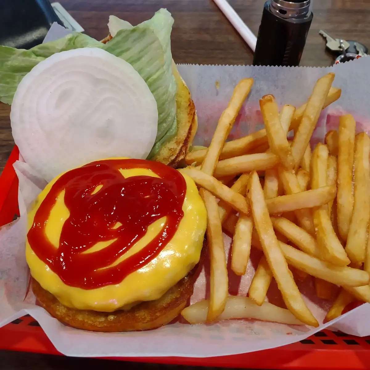 Burger and Fries