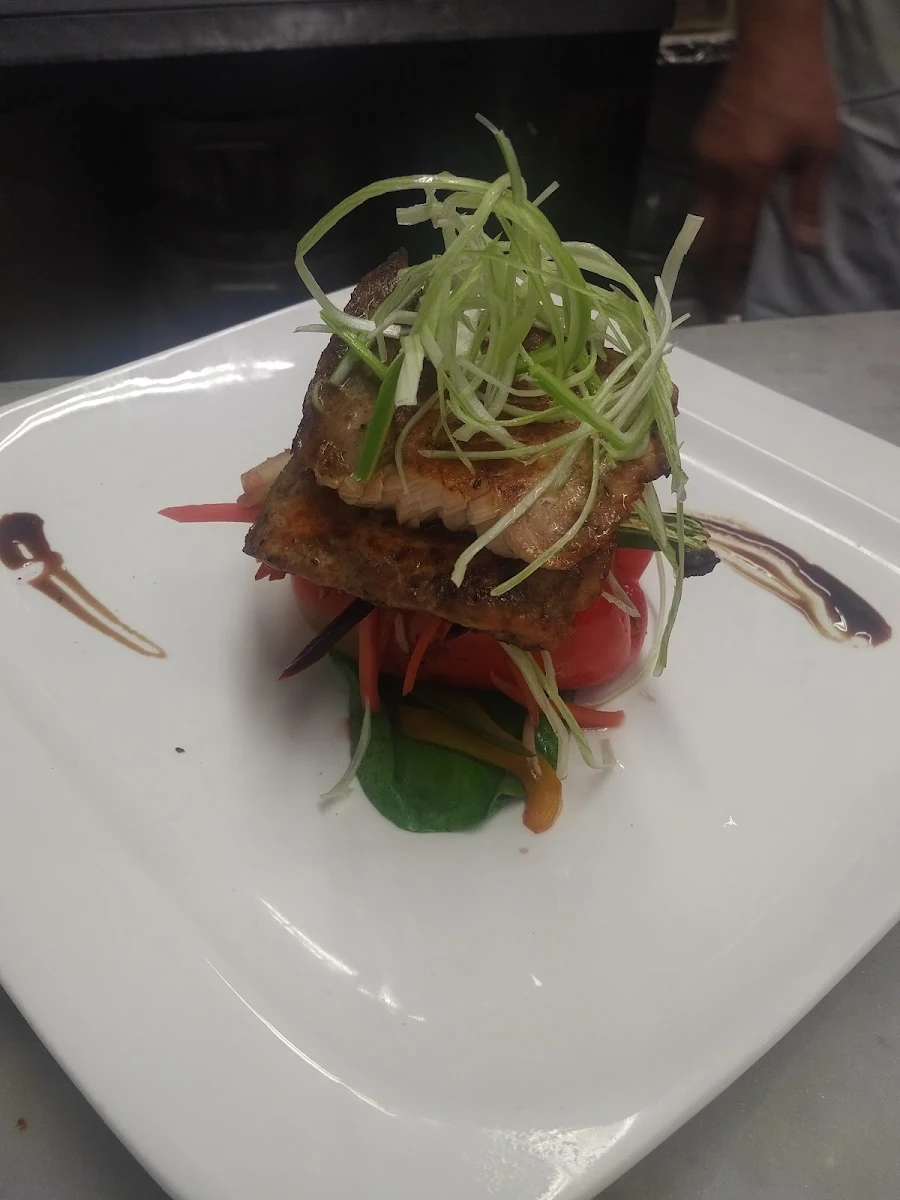 Fresh Grilled Salmon Wrap