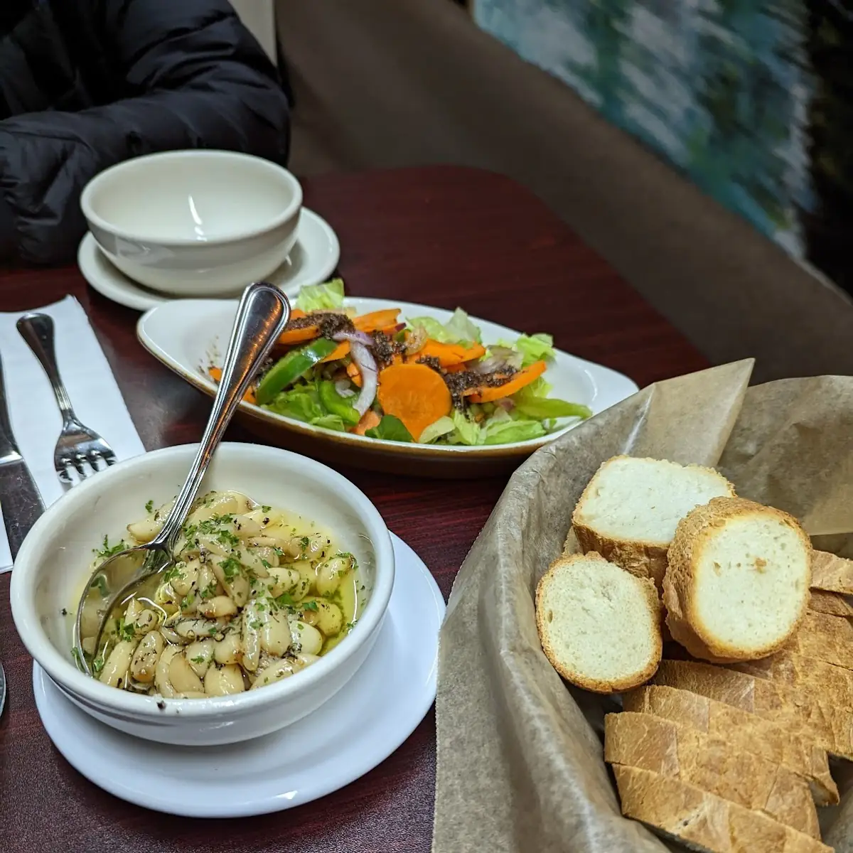 House Salad and Freshly Baked Bread