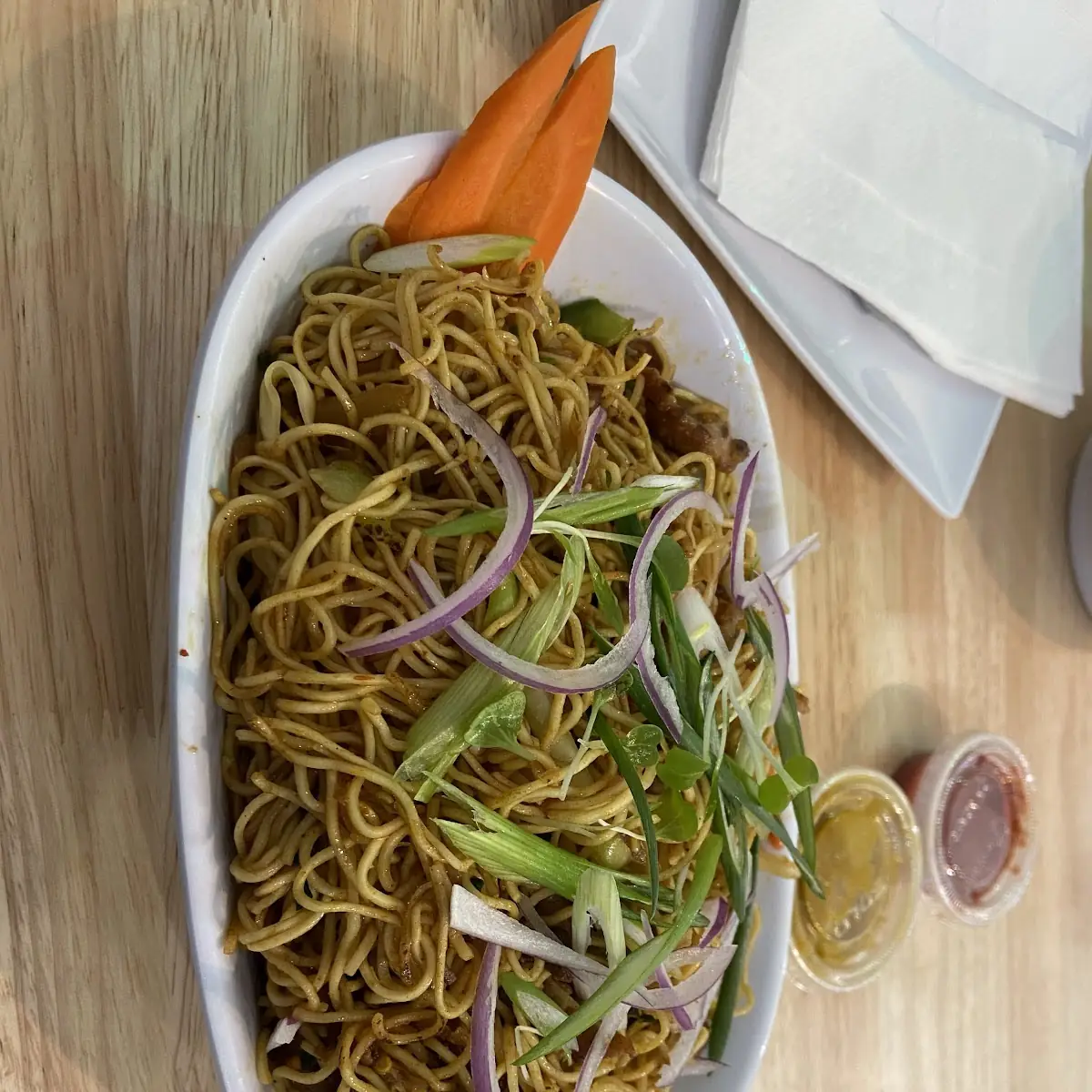 Spicy Garlic Chicken Noodles