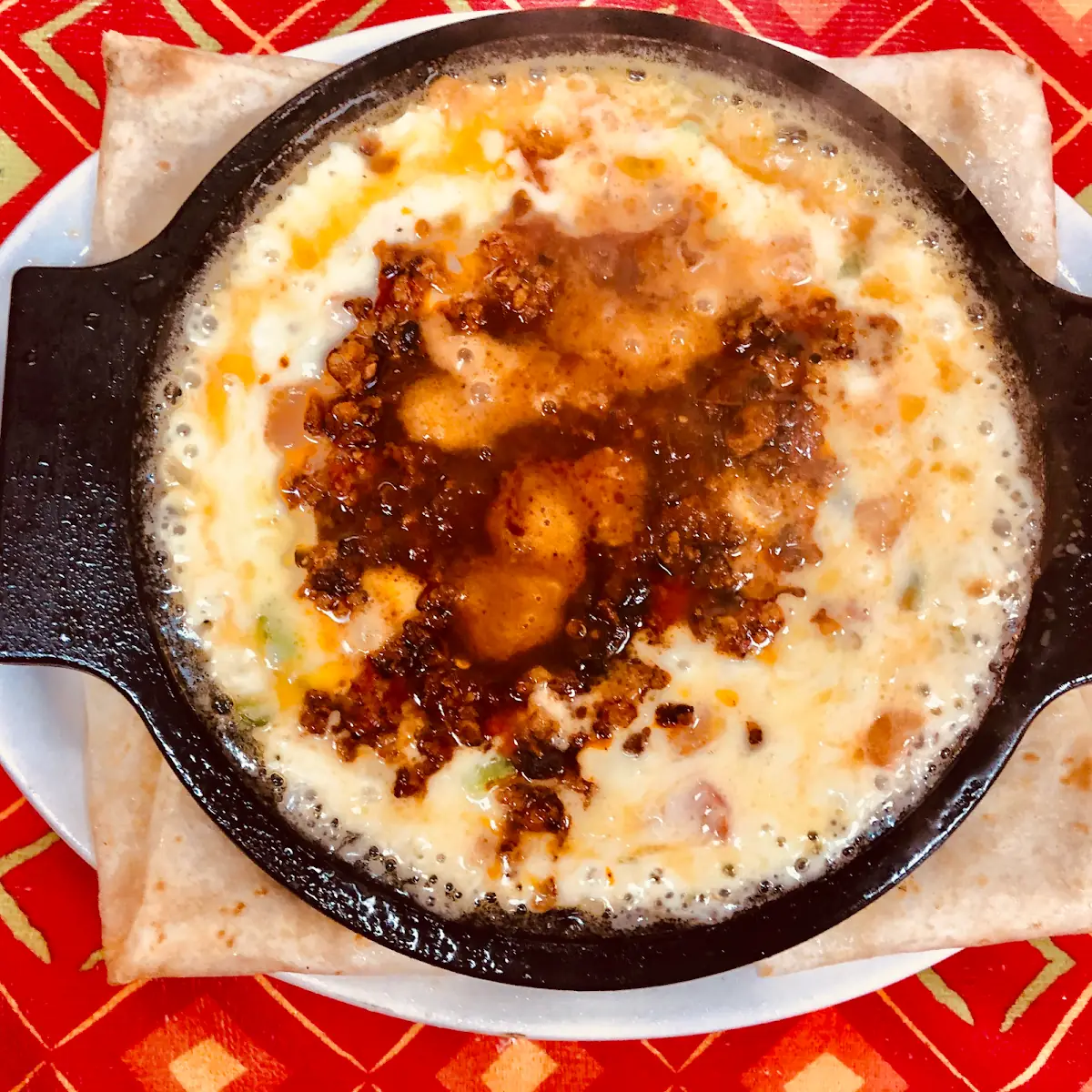 Queso Fundido Con Chorizo
