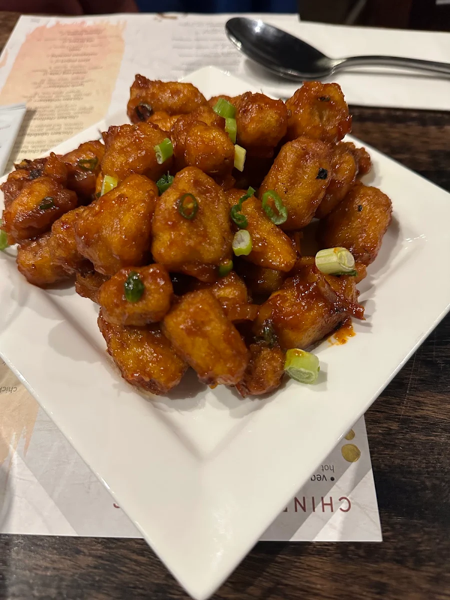 Cauliflower Manchurian Lunch, Inchin's Bamboo Garden