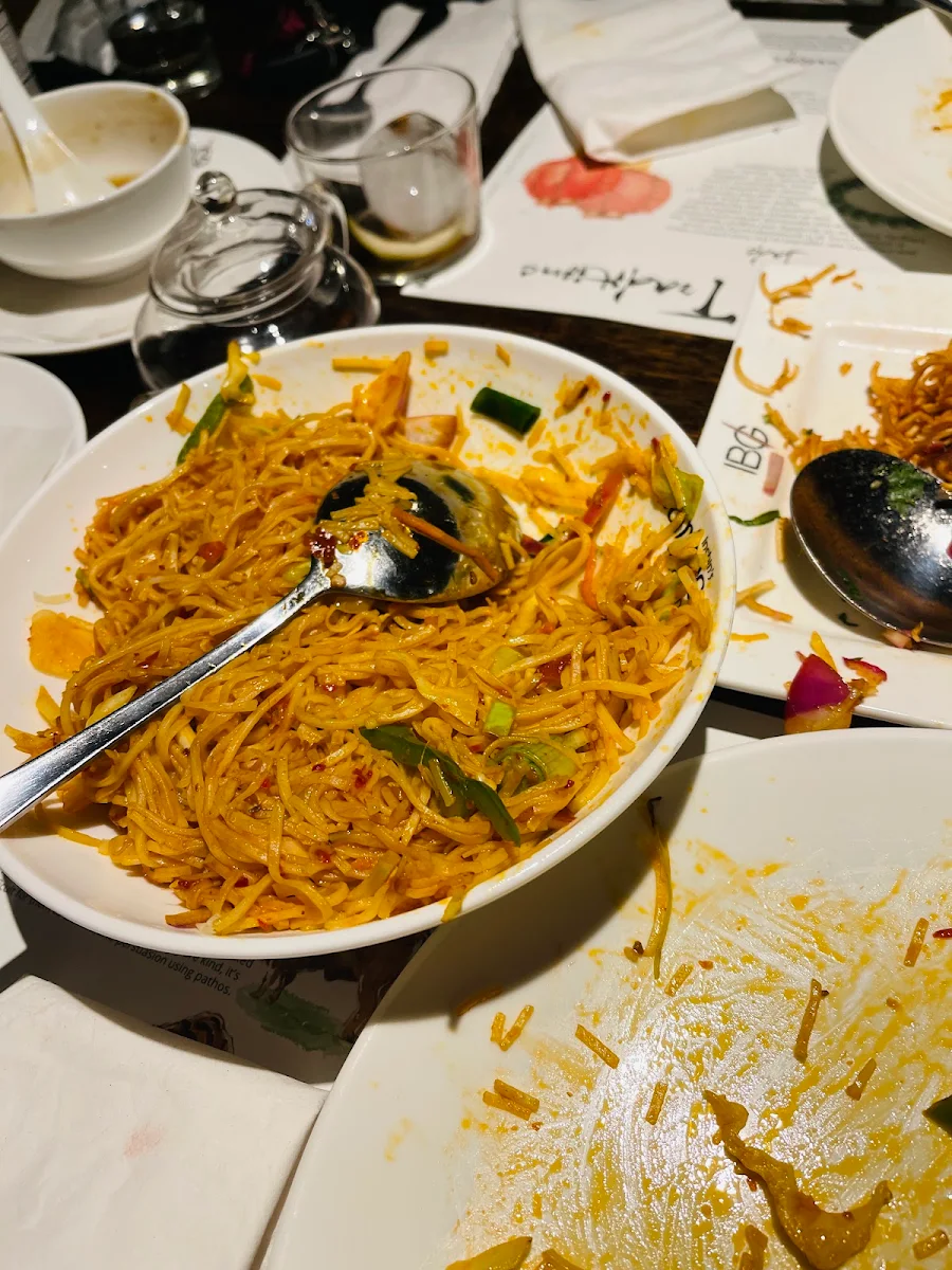 Chili Garlic Noodles, Inchin's Bamboo Garden
