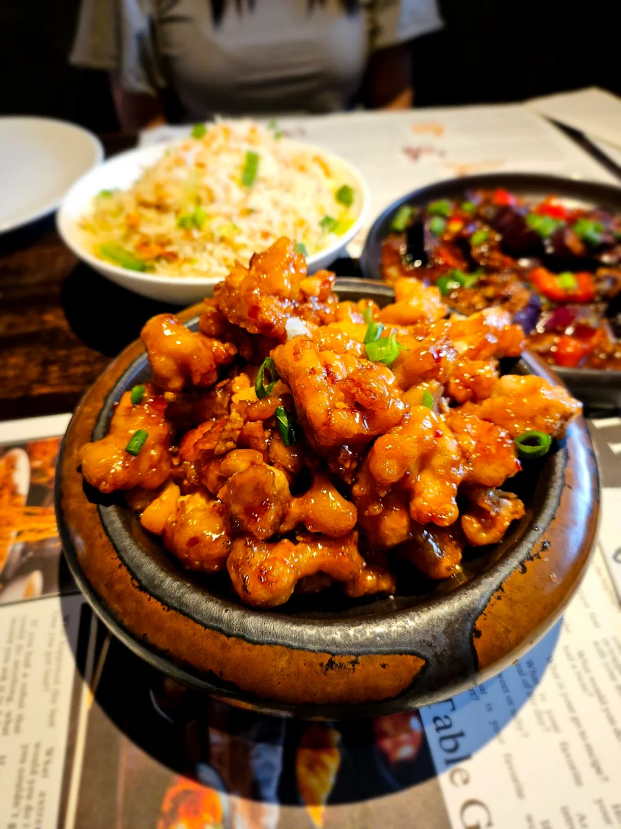 Crispy Chicken Chili Honey, Inchin's Bamboo Garden