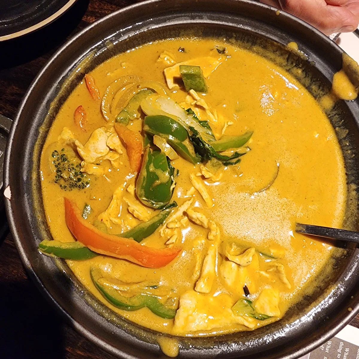 Thai Yellow Curry, Inchin's Bamboo Garden