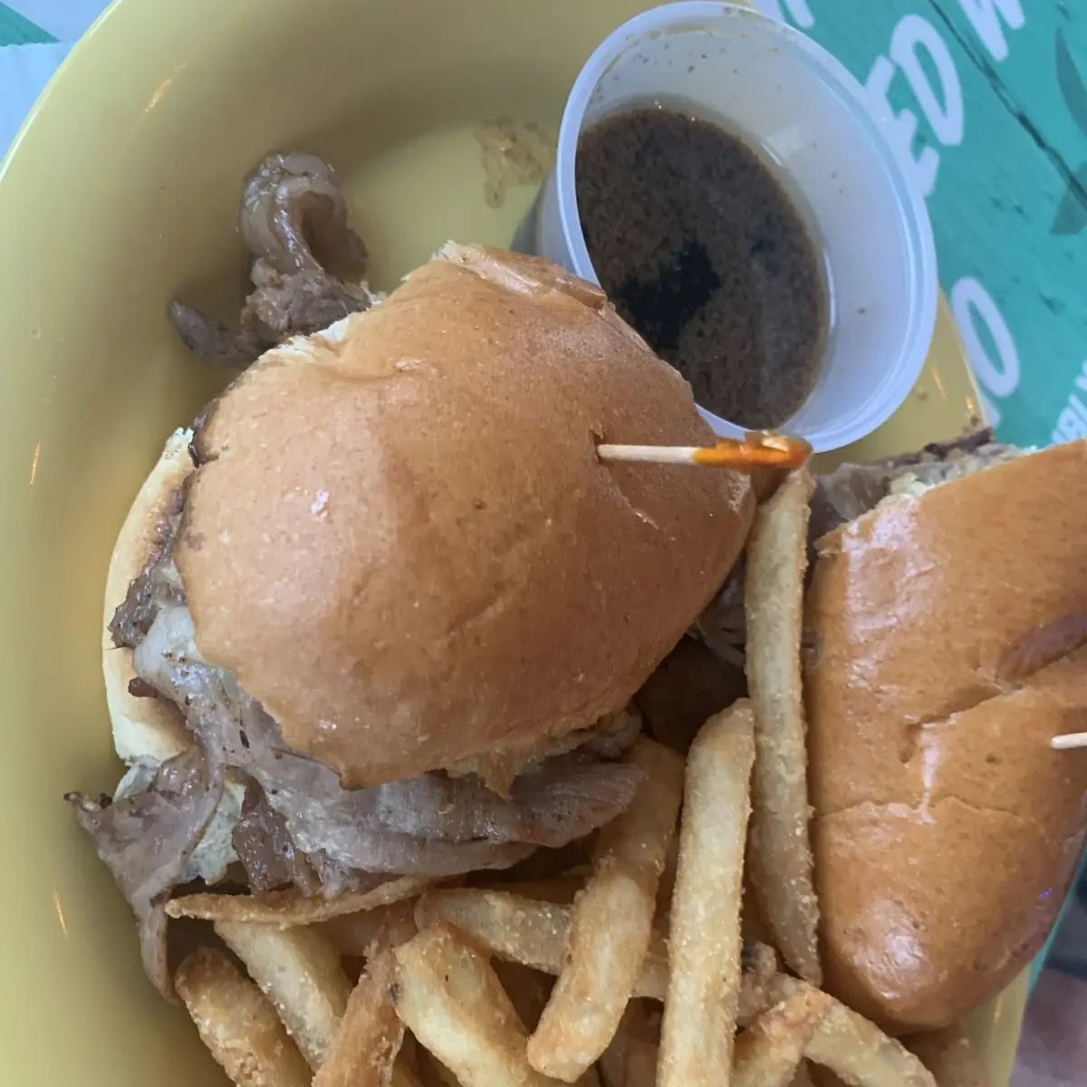 French Dip with Fries
