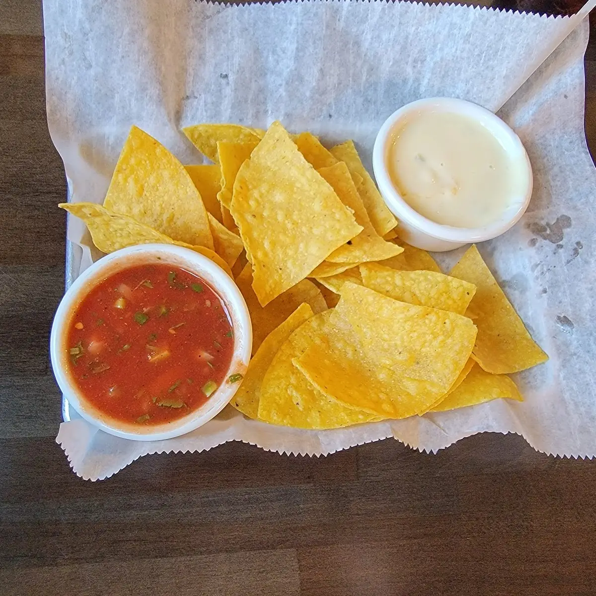 Salsa and Queso Dip