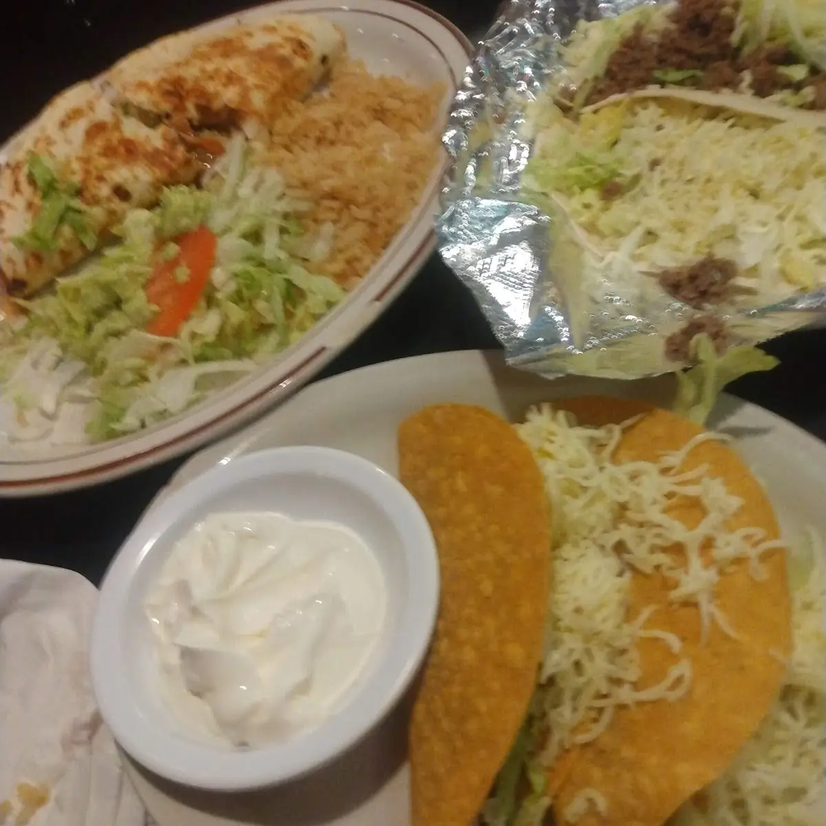 Crunchy and Soft Tacos with Steak Quesadilla