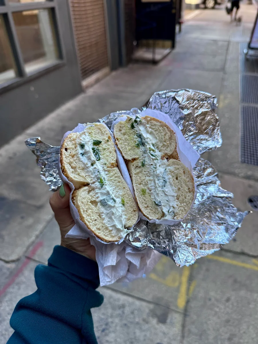 Sesame Bagel with Vegan Cream Cheese