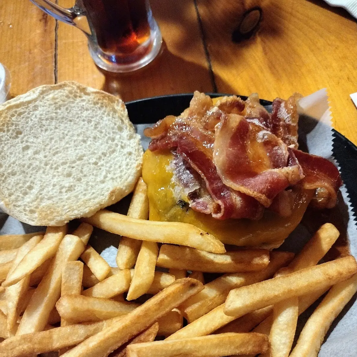 Bacon Cheeseburger and Fries