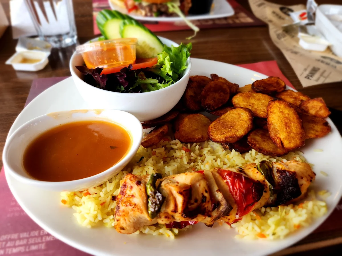 Brochette de Poulet, Restaurant Normandin Donnacona