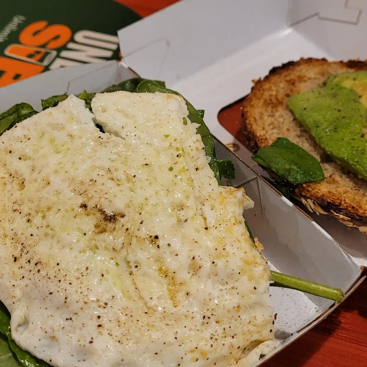 Egg White Sandwich and Salad