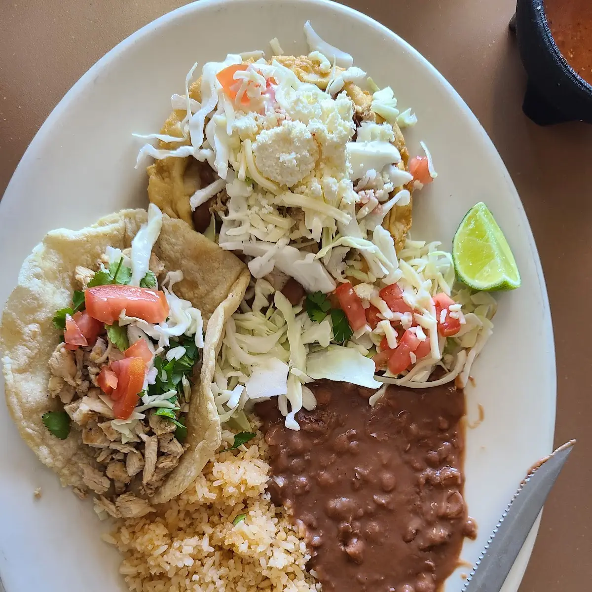 Chicken Taco Sopa Combination