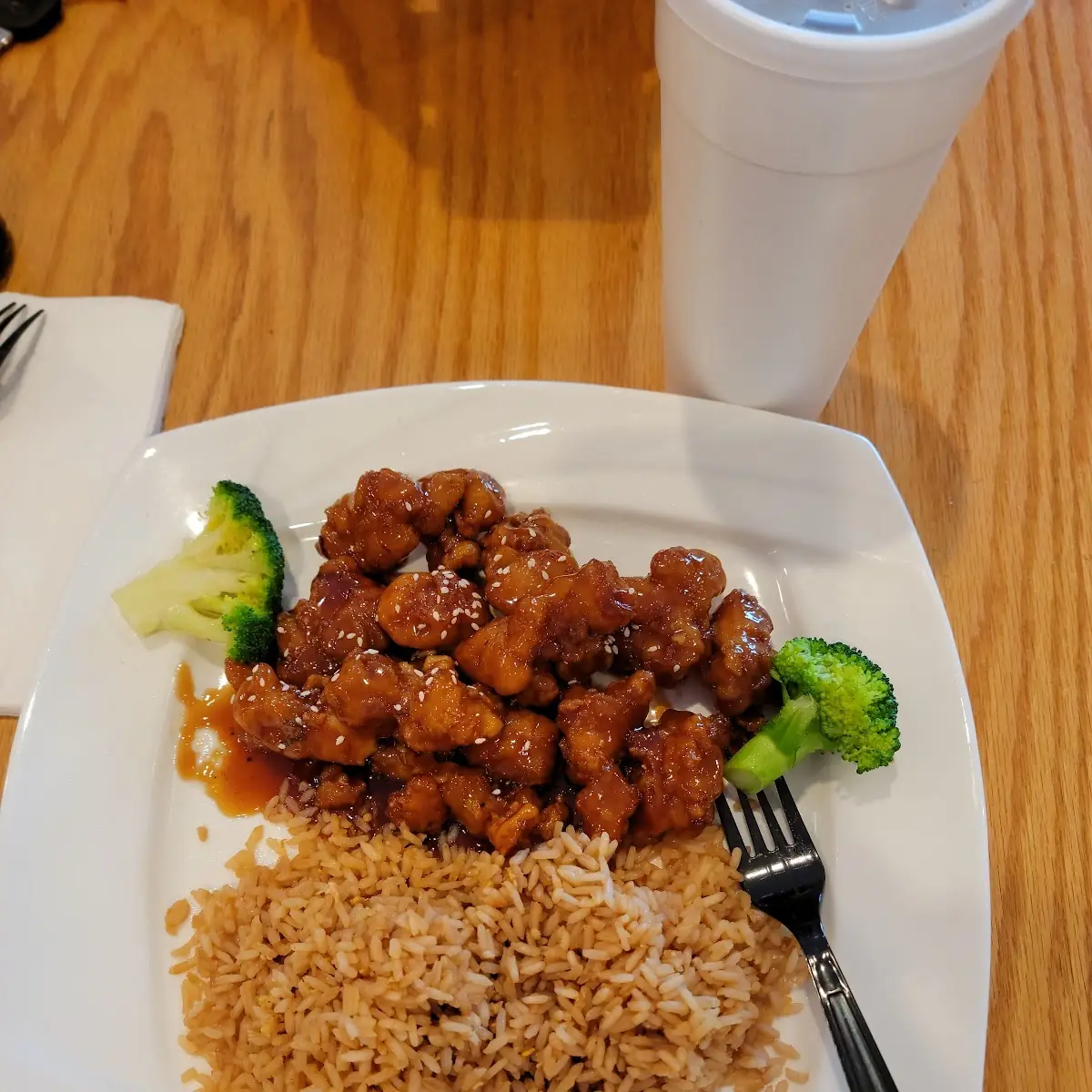 Orange Chicken White Rice Broccoli
