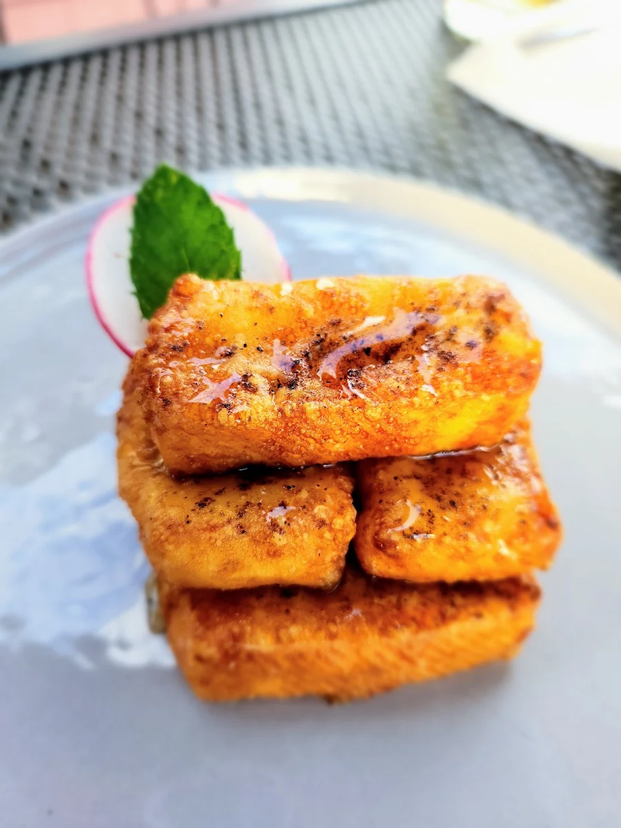 Fried Haloumi Cheese, The Pink House Bistro