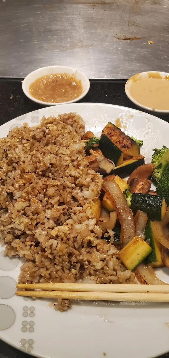 Chicken Teriyaki and Fried Rice