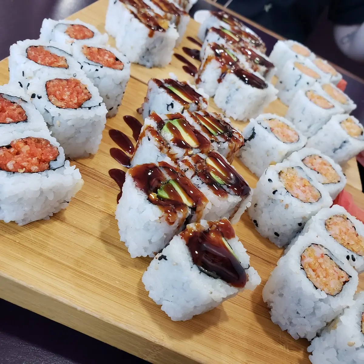 Eel Roll Spicy Tuna Roll Spicy Crab Roll