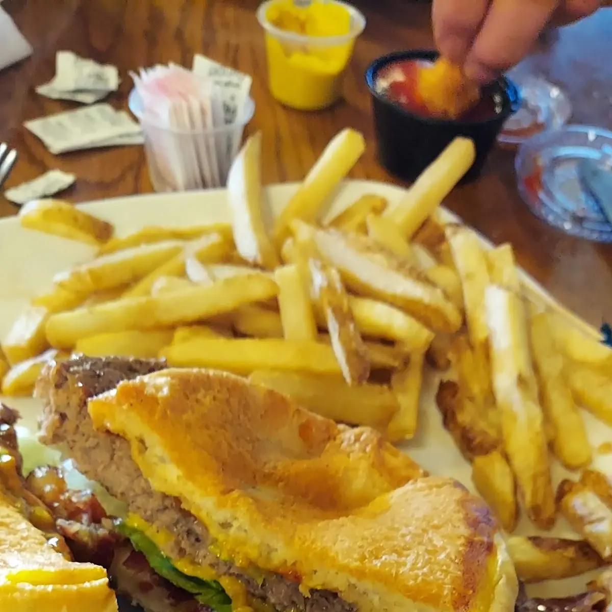Burger and Fries