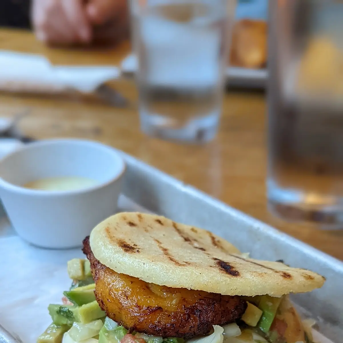 Roasted Portobello Arepa