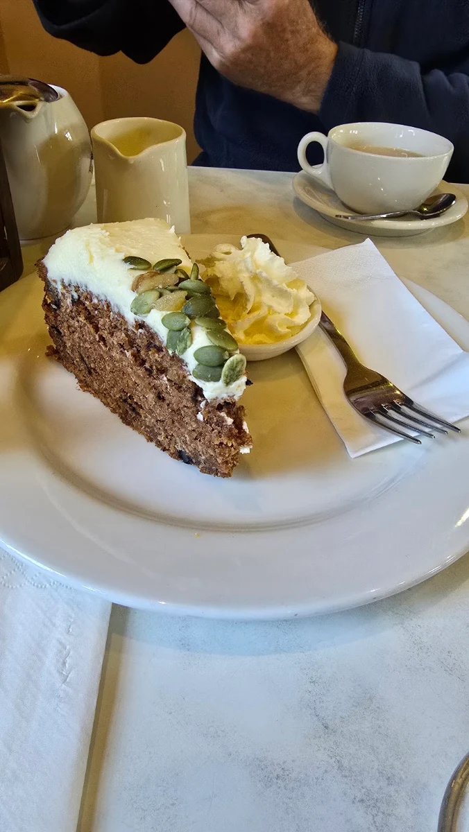 Carrot Cake with Cream, Dôme Café - Albany