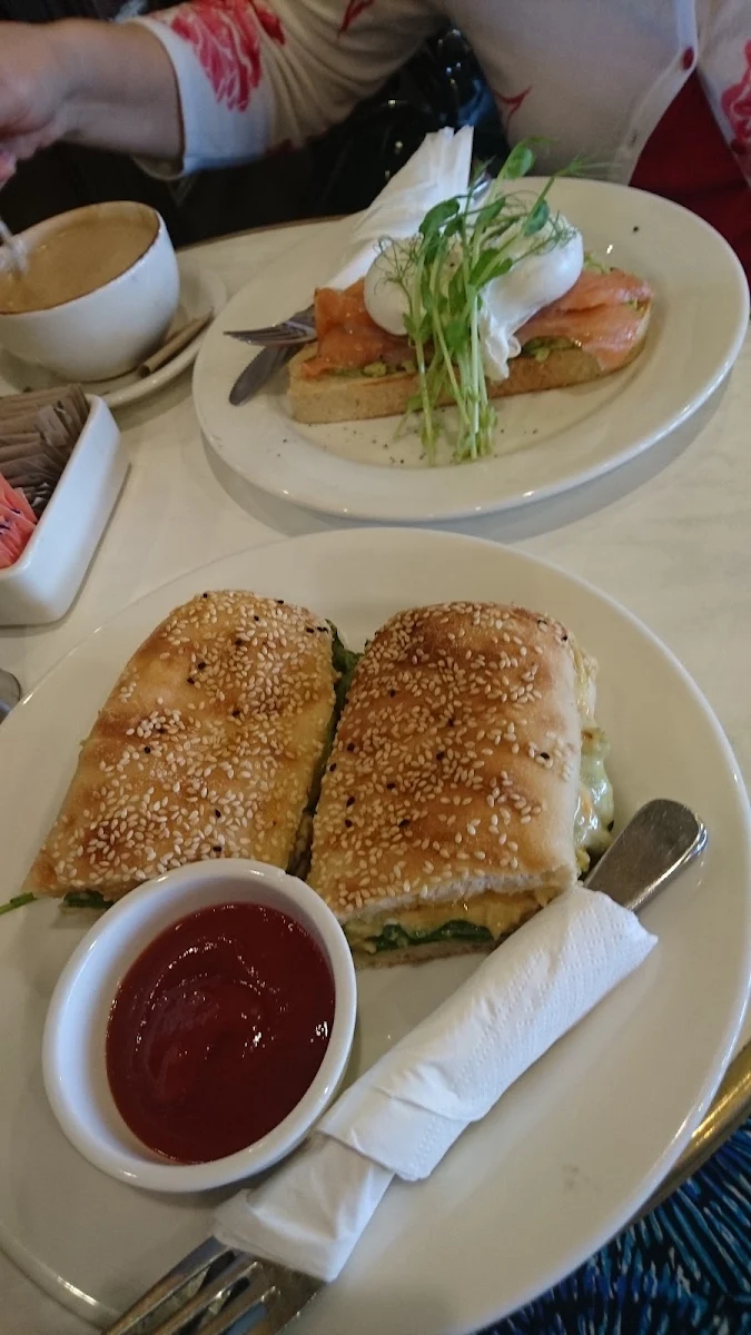 Chicken Avocado on Turkish Bread, Dôme Café - Albany
