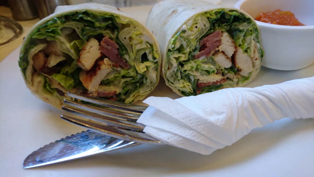 Chicken Caesar Salad Wrap, Dôme Café - Albany