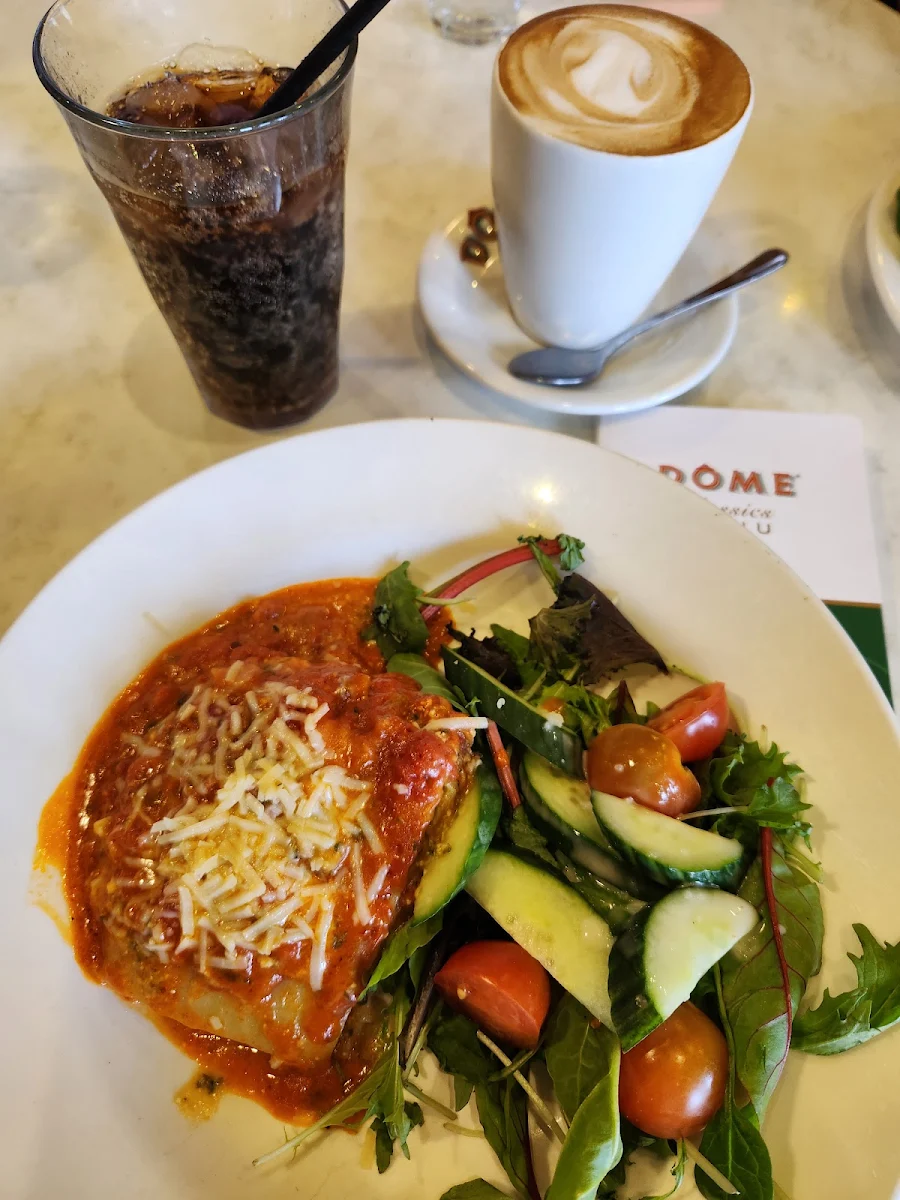 Vegetarian Lasagna & Salad, Dôme Café - Albany