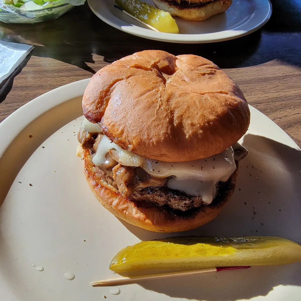 Mushroom Swiss Burger