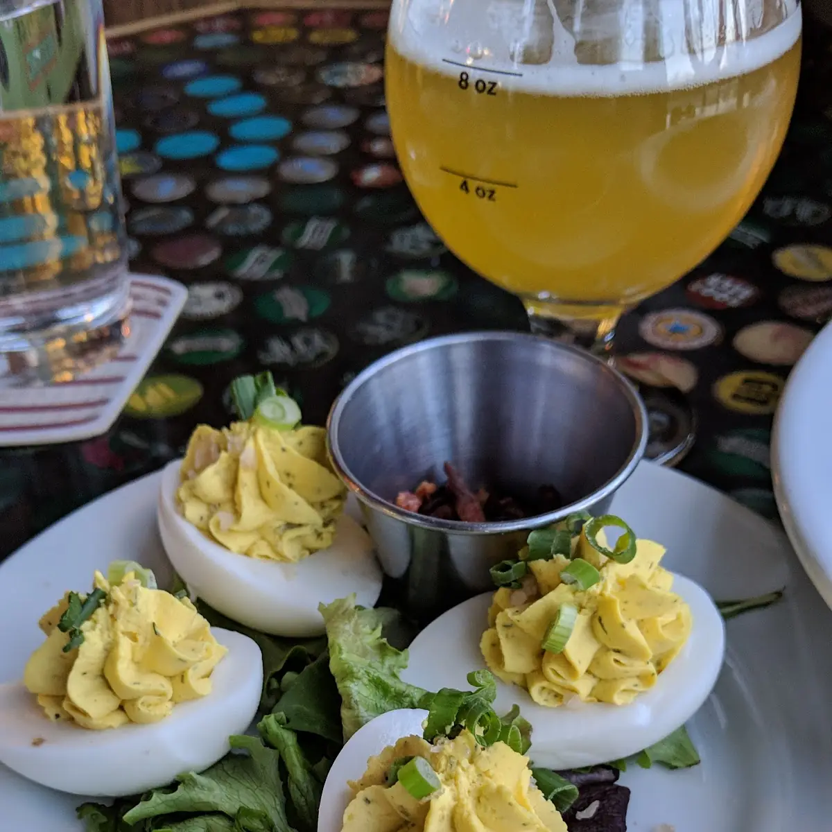 Pickled Jalapeno Deviled Eggs