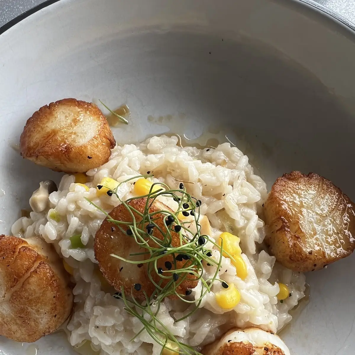 Seared Diver Sea Scallops