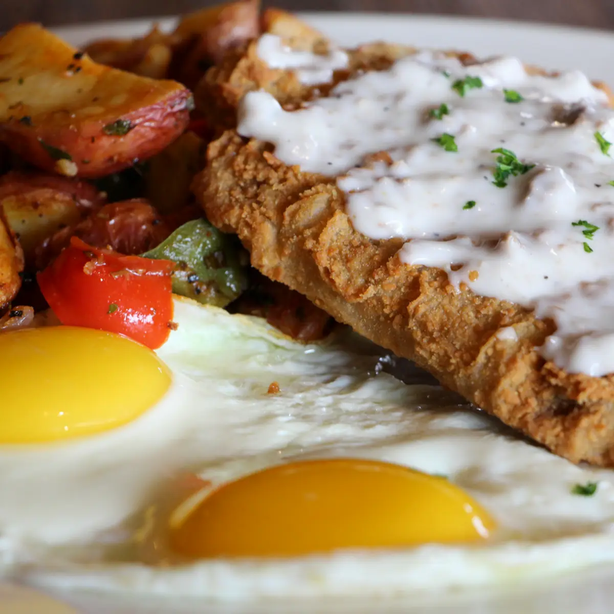 Chicken Fried Steak & Eggs